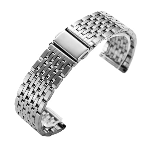 [] EDVENA XeXX`[voh 18mm 20mm 22mm ^uXbg ܂肽݃obN jo[TEHb`Xgbv Vo[ S[h ubN Y fB[X(Silver,20mm)