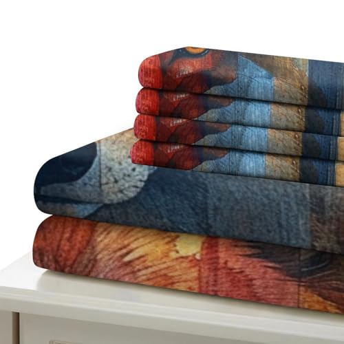 Housse de couette renard jungle 3D infroissable microfibre 140x200 - 6