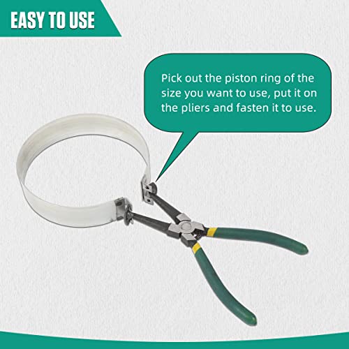 Automotive Piston Ring Compressor Tool, Car Engine Piston Ring Compressor Pliers Set Repair Tool Kit #TOP4