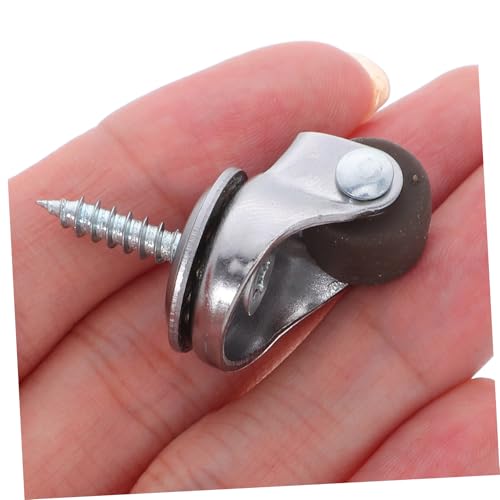 CALLARON 8個 静音ミニ家具キャスター 軽量スクリュー式転キャスター 小型引き出しトレイ用 耐摩耗設計で滑らかな移動 オフィスや機器用脚輪