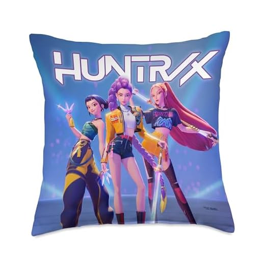 KPop Demon Hunters HUNTR/X Officially Licensed Throw Pillow