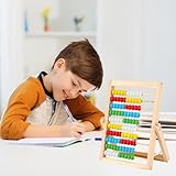 Abacus for Kids, Counting Toys, Wooden Abacus with Multi-Color Beads, Early Educational Toys Counters for Maths, Toddler Learning Arithmetic Calculating Toys - Image 5