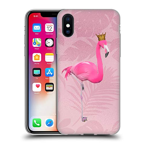 Coque en Gel Flamingo King iPhone X XS Protection Qualité Militaire MagSafe
