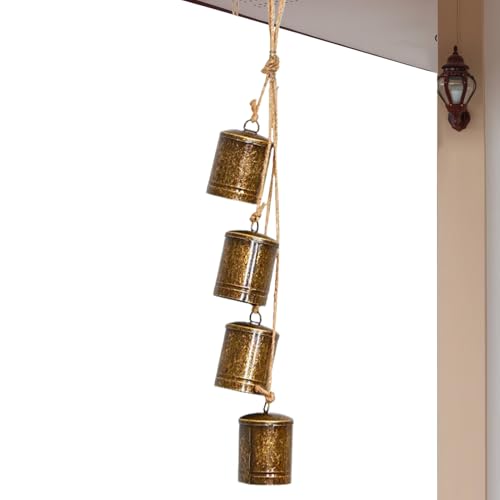Campanas Navideñas para Puerta,Campana Colgante para Hogar | Carillon Adorno para Puerta Ventana Pared Arbol Hogar Fiesta Artesania