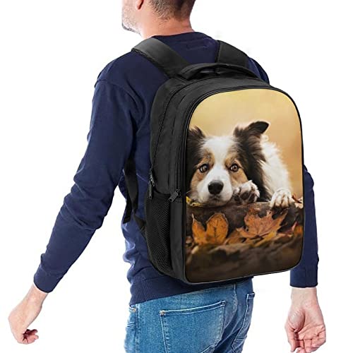 Sac à dos d'école solide imprimé animal chien cartable mode jeunesse 40cm - 5