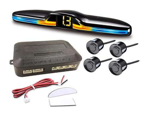 Sensori Parcheggio Auto Kit Sensori Parcheggio Radar Retromarcia Posteriore Per Auto Retroilluminazione Monitor Parktronic Display Rilevatore 4 Sonde