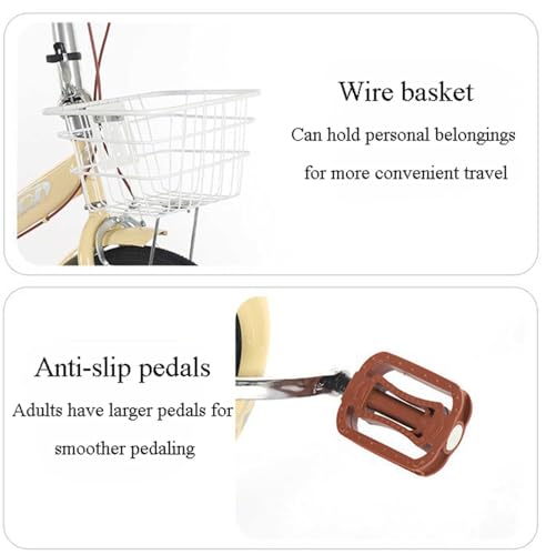 Folding Bicycle 22 Inch Shock-Absorbing City Bicycle Portable Single Speed Bicycle Ultra-Light A,20 inches - Image 5