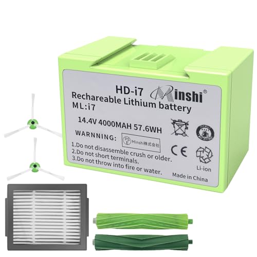 ?IROBOT�Ή� �݊��o�b�e���[ E5 E6 ABL-D2B 14.4V 4000mAh �d���H������p �A�N�Z�T���[�Z�b�g 6HS [���s�A���i] | Roomba i7+ Roomba i7 Roomba j7 Roomba i5+ Roomba i
