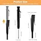 Amabro Tieflochmarker Set, Bleistift Baustelle Tiefloch Bleistift Set Tieflochmarker Bleistift Speedmarker Zimmermannsbleistifte Langlebiger Marker Mit Stifthülle und 6 Ersatzminen(Schwarz)