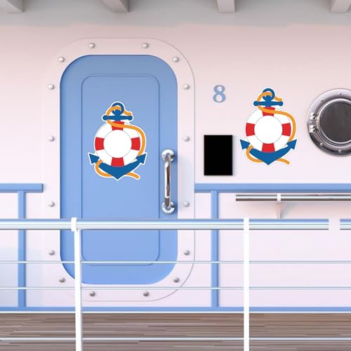 Imanes decorativos ancla para puerta crucero set 2 pcs miniatura 4