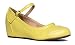 J. Adams Ankle Strap Mary Jane Wedge - Round Toe Retro Shoe - Cute Vintage Oxford - Minnie