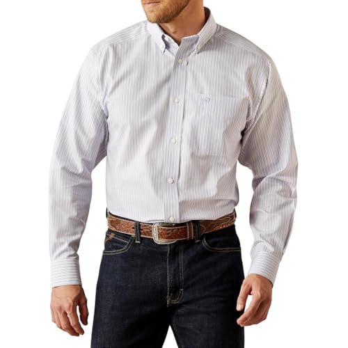 Ariat Men's Blue Wrinkle Free Don Shirt