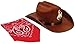 Aeromax Jr. Cowboy Hat Brown with Tan Cowboy Logo & Bandanna