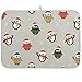 Oarencol Carino pinguino piatto stuoia di essiccazione di Natale animale fiocco di neve caramella assorbente microfibra cucina controsoffitto Mat 45 x 45 cm