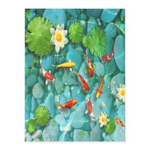 AUGUSTRUSH Kristall-Aufkleber Roter Karpfenfisch Folie