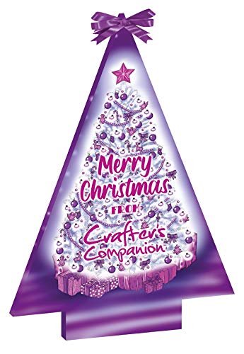 Crafter's Companion CC-CAL-XMAS20 Christmas Die and Stamp Advent Calendar 2020, Purple