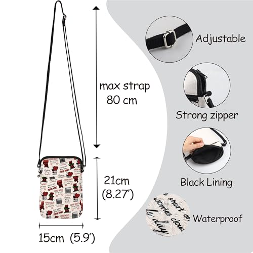 MNIGIU Horror Movie Lover Gift Horror Movie Themed Crossbody Bag Movie Inspired Gift Scary Film Fan Shoulder Bag2