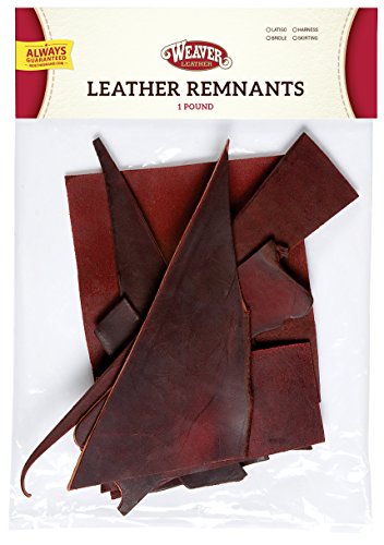 Weaver Leather Leather Remnant Bag , Burgundy, 1...