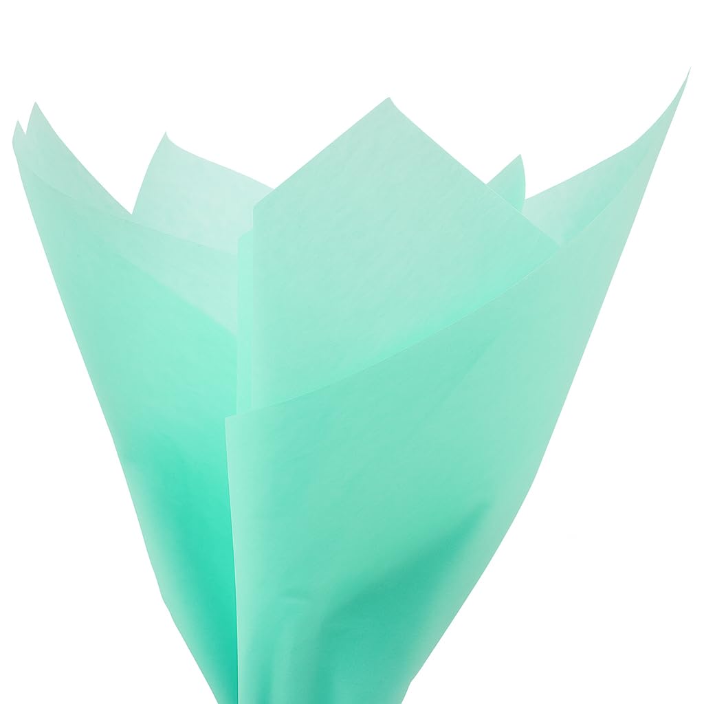 PMLAND 100 Sheets Mint Green Tissue Paper Bulk, 20x15 Inches Double Sided Color Wrapping Tissue Paper for Gift Wrap Bags Crafts Wedding Party and Holiday Decorations