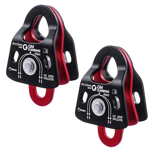 Compact 40kN Micro Double Pulley Set