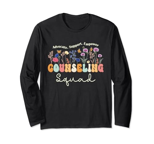 Counseling Squad Funny Counseling Office School Counselor Long Sleeve T-Shirt