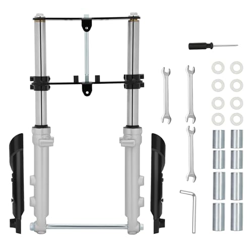 Mini Bike Suspension Kit-Mini Bike Front Fork Suspension Kit Replacement for Coleman CT100U/TrailMaster Storm 200/GMB100,Universal,Small Motorcycle Shock Absorber Fork Frame Upgrade Kit(Silver) by Drizzlen - Used condition - US$69.88