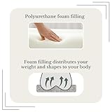 SOFTILLO Waterproof Chair Cushion With Ties - 50x44x8cm - Indoors/Outdoors Patio Seat Pad Cushion For Garden Chairs, Loungers, Recliner, Relaxer - Water-Resistant Material (Dark Green, Pack of 4) - Image 7