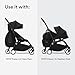 Stokke YOYO Bag, Black - Provides Additional, Sturdy Storage on The YOYO3 Stroller - Includes Wheel Base & Hooks