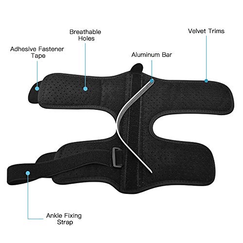 Tornozelo, Andoer Tala noturna para tornozelo pé para suporte do sono Suporte ortótico para recupera