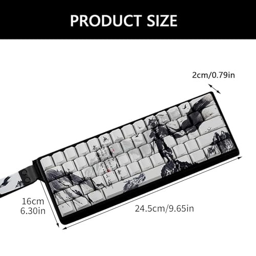 Capuchons PBT pour clavier mécanique ANSI 61 64 68 avec impression latérale