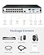 AKINGUAR 16CH 4K PoE NVR Überwachungssystem Rekorder mit 4TB Festplatte, Videoüberwachung für Innen, Aussen Sicherheit, Unterstützt 8MP/5MP/1080P, Funktioniert Nur mit AKINGUAR PoE Kameras