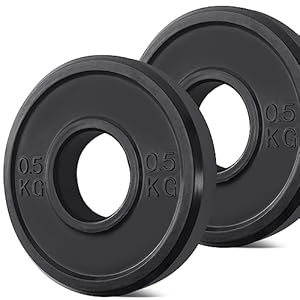 KK Rubber Weight Plate Set – 2 Inch Bumper Weight Plates – Durable Barbell Weights Set – Dumbbell Plates For Training & Weightlifting