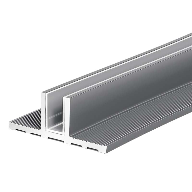 Marco de puerta de ducha en aluminio anodizado para cristales templados de 5/16