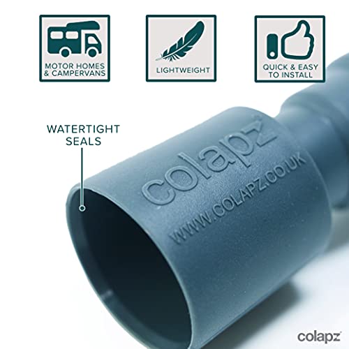 Wohnwagenzubehör von Colapz – Zusammenschiebbares, elastisches und verlängerbares Abwasserrohrsystem für den Wohnwagen – Verstellbarer Adapter