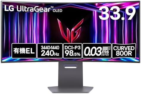 LG ゲーミング モニター UltraGear OLED 27GS95QE-B 26.5インチ/WQHD 
