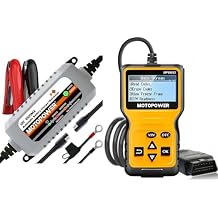 MOTOPOWER MP00205B 12V Battery Charger Maintainer with MP69033
