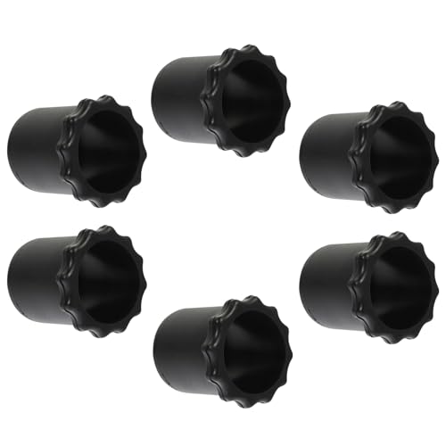 OKUMEYR Funda Antideslizante para Micrófono Inalámbrico de Silicona Negra, 6 Piezas, Manguitos Protectores Inferiores para Varillas de Micrófono, Accesorios para Ktv, Conferencias
