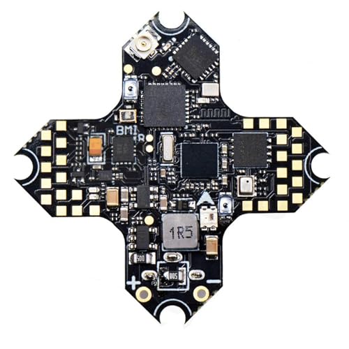 JHEMCU GSF405A-BMI 4-in-1 F4 Flight Controller AIO 1-2S ESC 5A Built-in ELRS Receiver 2.4GHz