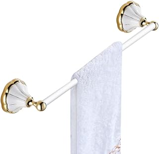 Towel Rail Wall Mounted Towel Rail Single Shot No Drilling Towel Holder Copper Adhesive for Bathroom Toilet-600mm. (550mm.)