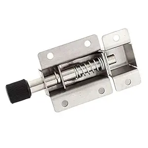 ELECTROPRIME Window Door Security Stainless Steel Spring Loaded Door Bolt Latch Q7Z3