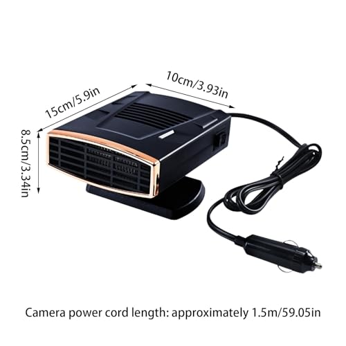 Pare-brise gelé ? Chauffage portable pour voiture et désembueur thermique 12V - 6