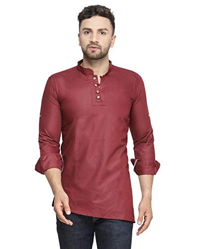 Men's Cotton Regular Fit Regular Kurta-image-0