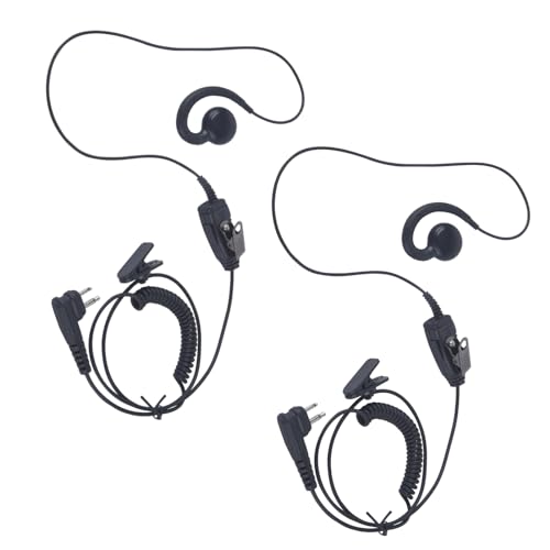 Auriculares giratorios en C evitan caídas y molestias en orejas para walkie HKLN4604