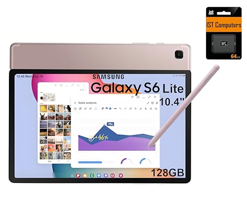 SAMSUNG Galaxy Tab S6 Lite Android^ubg(10.4C` 2K^b`XN[A128GBXg[W(64GB + SDJ[h64GB)A/`pSy/14Ԃ̃obe[A5MP + 8MPJAϋv