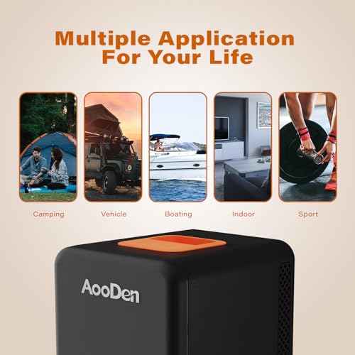 Aooden 4 Liter/6 Cans Electric Car Cooler And Warmer, Thermoelectric Iceless Cooler, Mini Fridge For Skincare,Travel thumb #5