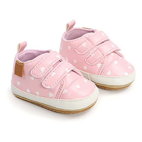 Image of Clowora Baby Boys Girls Shoes Non-Slip Rubber Sole Sneakers Infant First Walking Toddler Crib Shoes Newborn Loafers Flats.