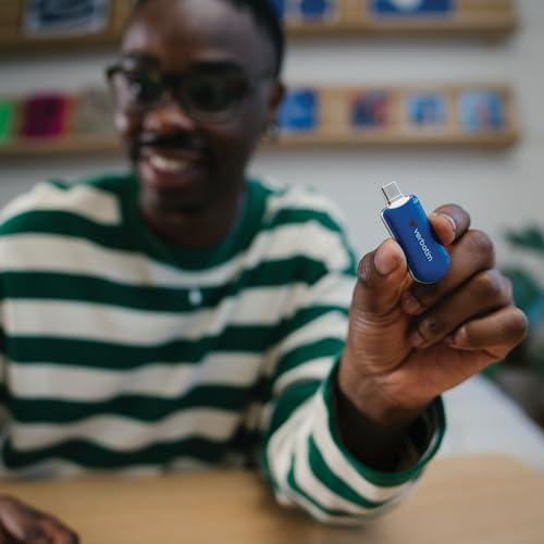 Image of Verbatim 128GB Type C USB 3.2 Gen 1 Flash Drive USB-C Thumb Drive - Blue
