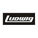 Ludwig AV8042W Bass Drum Decal, White on Black