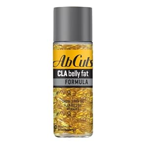 Ab Cuts CLA Belly Fat Formula – 80 Easy-to-Swallow Softgels – Omega 3 Fish Oil, Flaxseed Oil and Vitamin E – Helps Increase Antioxidant Supply and Healthy Body Composition