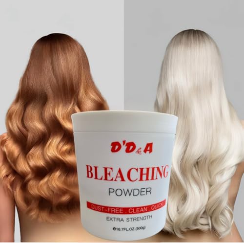 D'D&A Extra Strength Hair Bleaching Powder, 500g - Ash, Dust-Free...